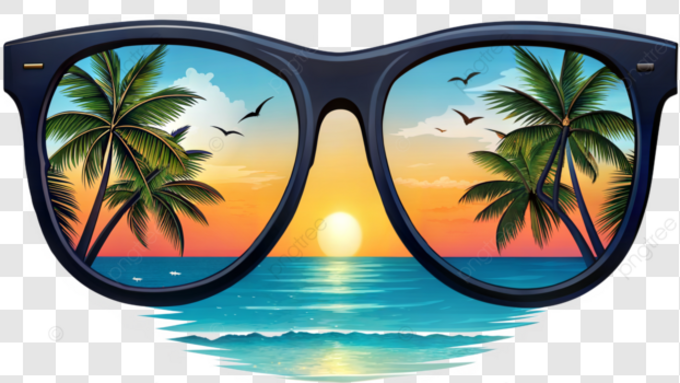 pngtree-sunglasses-view-tropical-beach-with-sunset-png-image_15964945.png