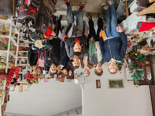 Dans le magasin en fin de visite